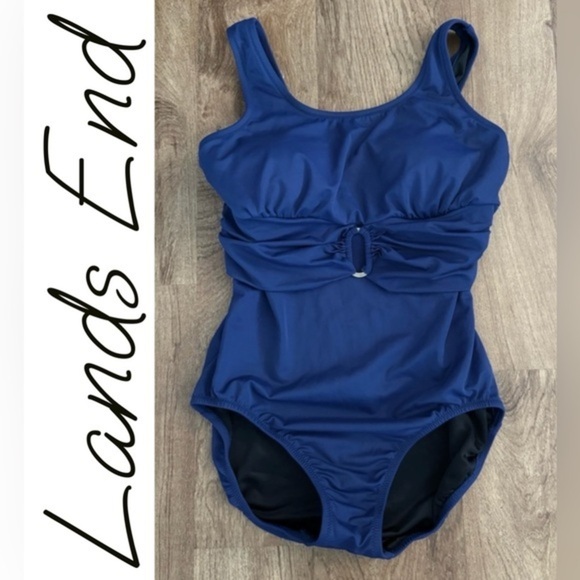 Land's End One Piece Swimsuit -8 Long Length- - Picture 1 of 5
